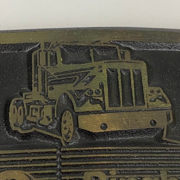 DynaBuckle Ringhaver Equipment Co Semi Truck Cab Belt Buckle SemiTruck Driver - Picture 3 of 10